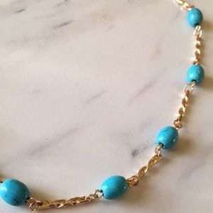 🍉 5 for $25 Sale! 🍉 Turquoise color Gold Necklace